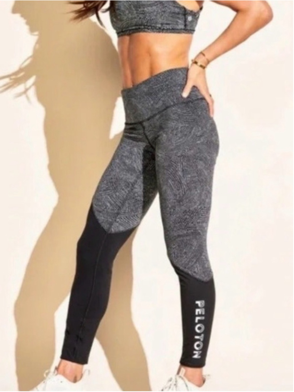 Lululemon x Peloton Wunder Under Speed Tight Sz 4 Free Spirit Ice Grey Black NWT